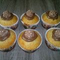 Cupcakes ferrero rocher et nutella