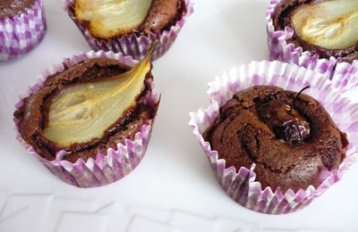 Petits fondants au chocolat et aux poires