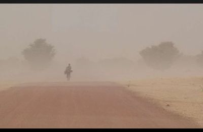 Tempête de sable sur la piste de Macina