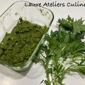 Pesto de salade mizuna aux amandes