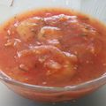 Sauce tomate allégée