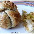 Feuilleté Pomme et Roquefort sur Salade d ’ Endives, Ste Eulalie d'Olt