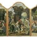  Ecole Flamande, vers 1520. L'Adoration des Mages, L'Adoration des bergers, La Circoncision 