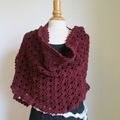 Crochet: Une étole aubergine 