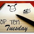 Top Ten Tuesday 21 août... en retard gloups