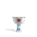 A fine and rare doucai 'sun' stem cup, mark and period of Yongzheng (1723-1735)