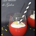 SOUPE DE FRAISES ET SA CHANTILLY AU FROMAGE BLANC