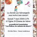 CONCERT DES VALROSSIGNOLS A VALROS 07 MARS 2020