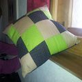 Coussin patchwork.