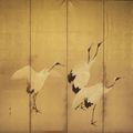 Cranes, by Kawamura Manshu, early 20th century