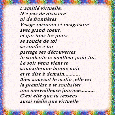 Pour une amie.........