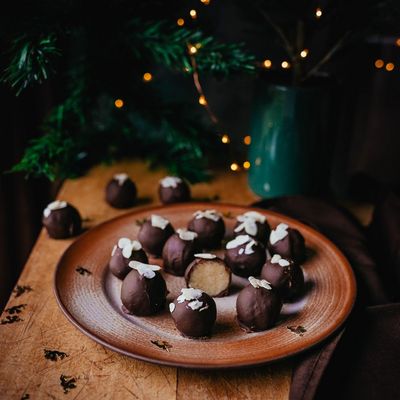 Boules de chocolat à l'amande
