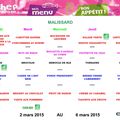 LES MENUS DE LA SEMAINE