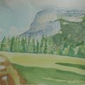 Chartreuse - Le Grand Granier - Aquarelle - 20 x 15 - 08/2015