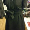 Robe noir avec gros noeud