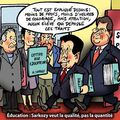 Le programme éducatif de Sarkozy : "Travailler moins pour être moins"