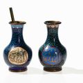 Two Sino-Islamic Cloisonné Vases, China, probably late Qing dynasty (1644-1912), 19th-early 20th century