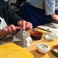 15 Novembre _ Un autre stage de poterie raku avec incrustation de mosaïques