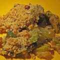 Crumble de courgettes au thym