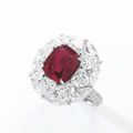 'The Emperor Ruby'. Very important ruby and diamond ring
