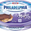 Le cheese-cake au philadelphia Milka de Cécile