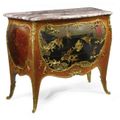 François Linke (1855 - 1946), A Louis XV revival gilt-bronze and chinese coromandel lacquer mounted kingwood commode, Paris