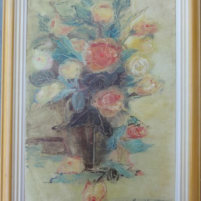 Argile - Bouquet de fleurs 1991