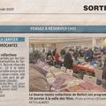 46e Bourse toutes collections à Belfort, article de L’Est Républicain annonçant la manifestation du 19 janvier