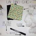 DIY : Une peluche dinosaure en tissu .