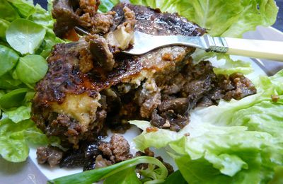 Moussaka simplissime aux dés d'aubergine et viande de boeuf