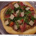 PIZZA A LA TRUFFE, JAMBON, ROQUETTE, PARMESAN ...