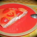 "Cheesecake" aux fraises et au tofu soyeux