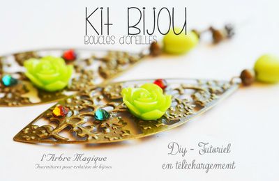 Deux nouveaux kits bijoux en boucles d'oreilles