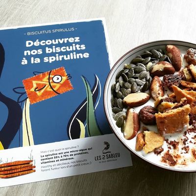 Des sablés à la spiruline