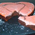 Coeur fondant chocolat caramel framboise (sucre saveur framboise)