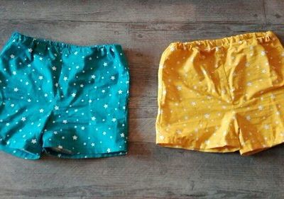 couture de shorts garçon.