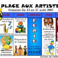 SEMAINE DU 13 AU 17 AOÛT 2007