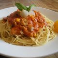 Spaghettis sauce tomate-mandarine!