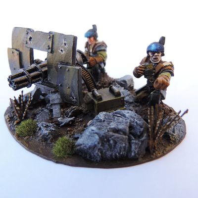 Un peu de peinture, après la pause.