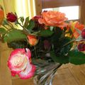 Bouquet roses du jardin