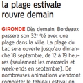 Plage de Bordeaux-Lac