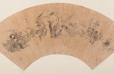 Chen Hongshou (1598-1652), Flowers of Different Trees, Bamboo, Orchids and a Lingzhi, 17th century