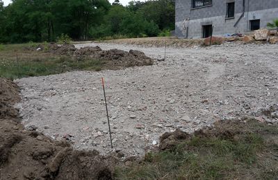 Chemin d'accès du chantier