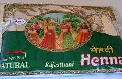 Henné Naturel Ayur 100 grs 100% naturels du rajasthan