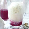 Rhubarb floats, de la glace, de la limonade et de la rhubarbe, l'été arrive!