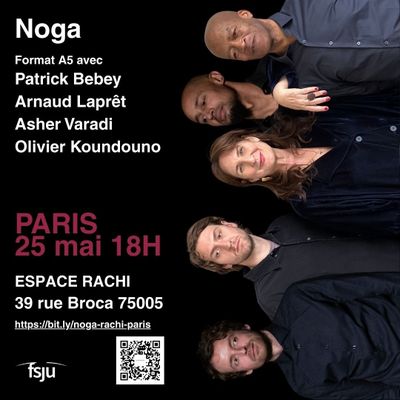 Noga arrive à Paris en concert surpise à l'Espace Rachi le 25 mai 2025