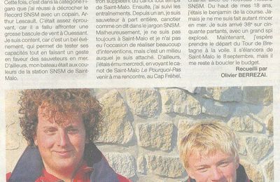 Article Ouest-France du 30 août 2007