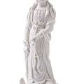 A good dehua porcelain figure of standing Guanyin. Xuande seal mark, 18th-19th century