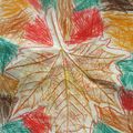 Feuille d'automne : coloriage