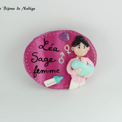 Badges personnalisés pour Sage femme et Laborantine